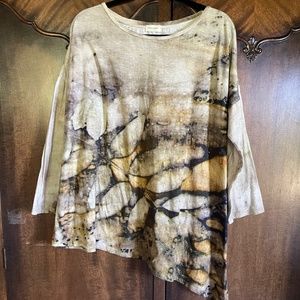 Krista Larson Botanical Print Tee Shirt